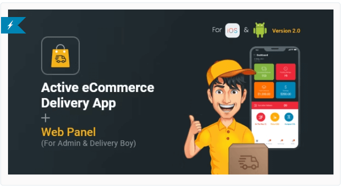 Active eCommerce Delivery Boy Flutter App - Codecanyon Free