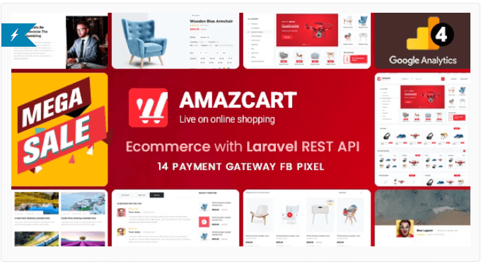 AmazCart - Laravel Ecommerce System CMS | Free Download