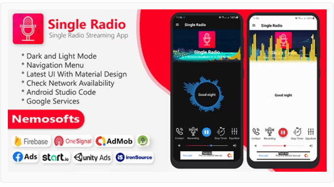 Android Radio - Single Radio Streaming App