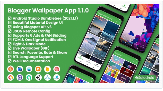 Blogger Wallpaper App - Blogger API v3 - Codecanyon Free
