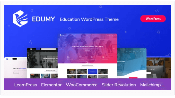 Edumy - LMS Online Education Course WordPress Theme