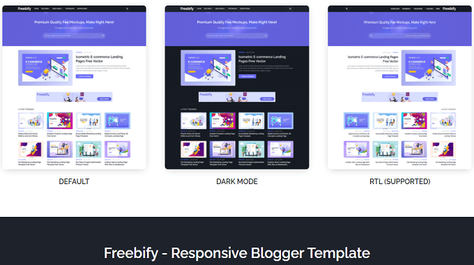 Freebify Premium - Responsive Blogger Template Free