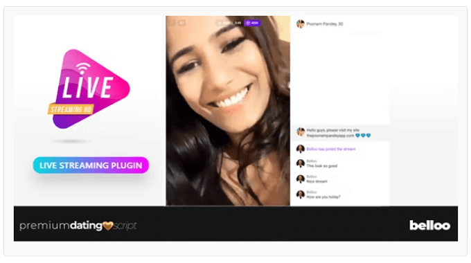 Live Streaming Plugin - Belloo Dating Software