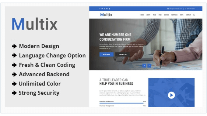 Multix - Multipurpose Website CMS with Codeigniter