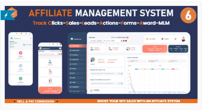Ultimate Affiliate Management System - PHP Platform
