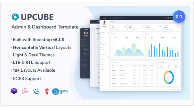 Upcube - Responsive Bootstrap Admin & Dashboard Template