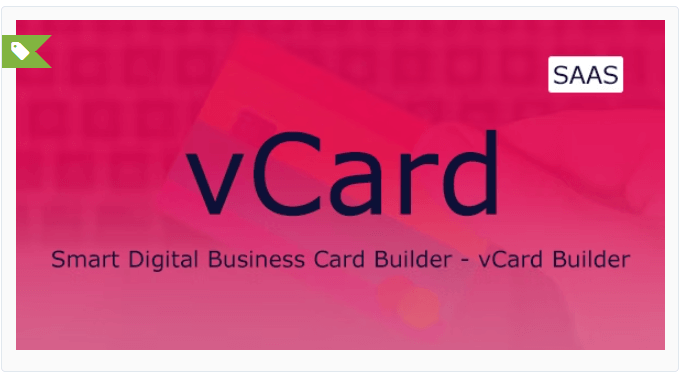 vCard - Digital Business Card Builder SaaS PHP Script