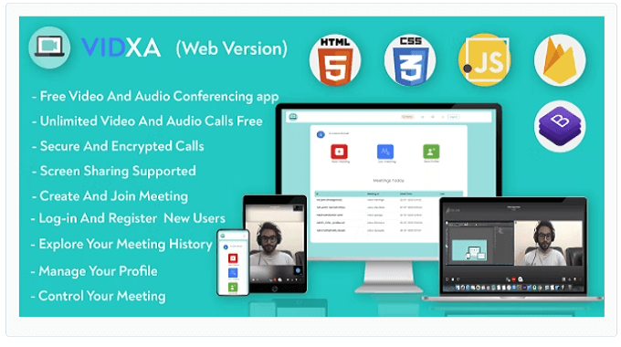 Vidxa (WEB) - Free Video Conferencing for Live Class, Meeting, Webinar, Online Training