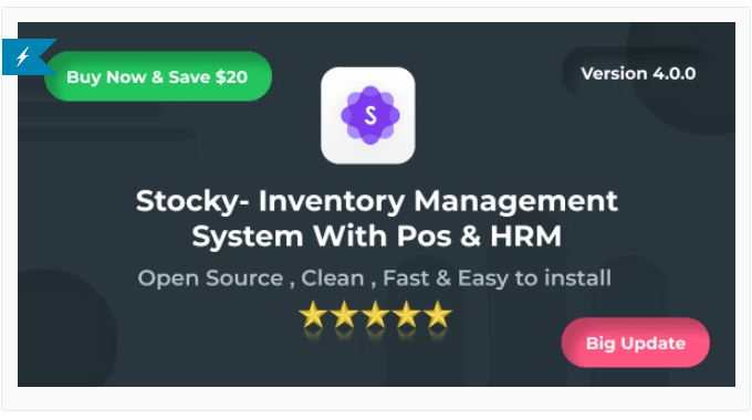 Stocky - Ultimate Inventory Management System with Pos & HRM