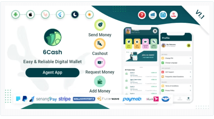 6Cash - Agent App - Codecanyon Free Download