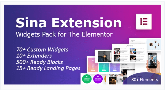 SEFE - Sina Extension for Elementor 