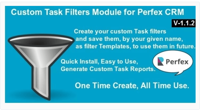 Custom Task Filters Module for Perfex CRM - Addon