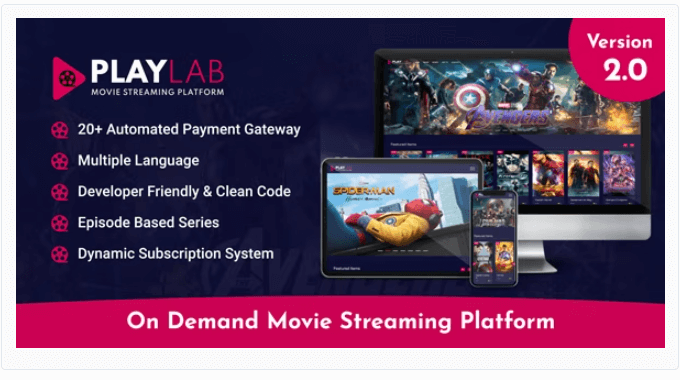 PlayLab - On Demand Movie Streaming Platform