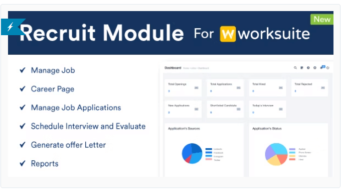 Recruit Module For Worksuite CRM - Addon