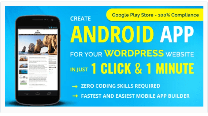 Wapppress builds - Android Mobile App for any WordPress website